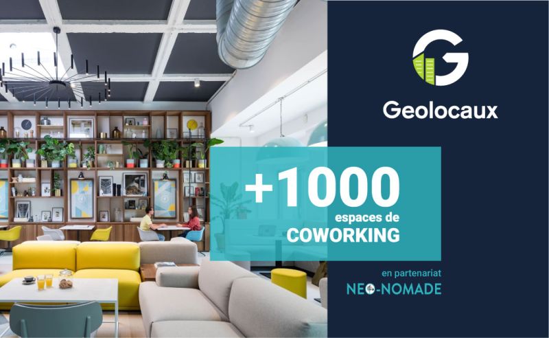 Neo-nomade s’allie à Geolocaux pour promouvoir le coworking !